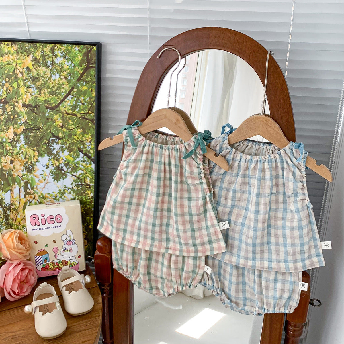 Clementine Plaid Set Kït the label