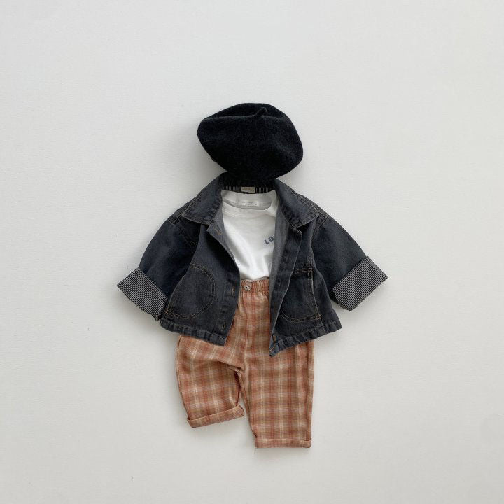 Luna Plaid Pants Kït the label
