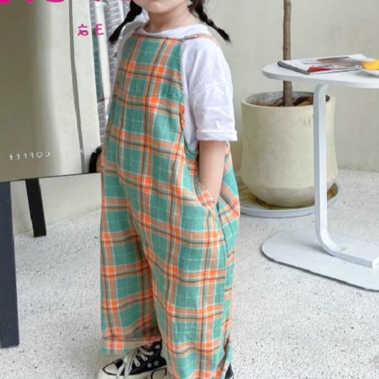 Mali Plaid Overalls Kït the label