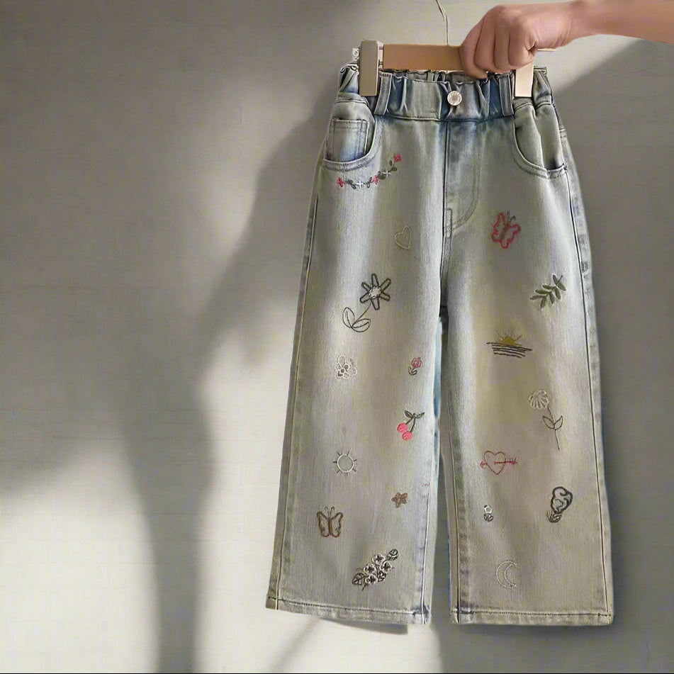 Ruby Embroidered Jeans Kït the label