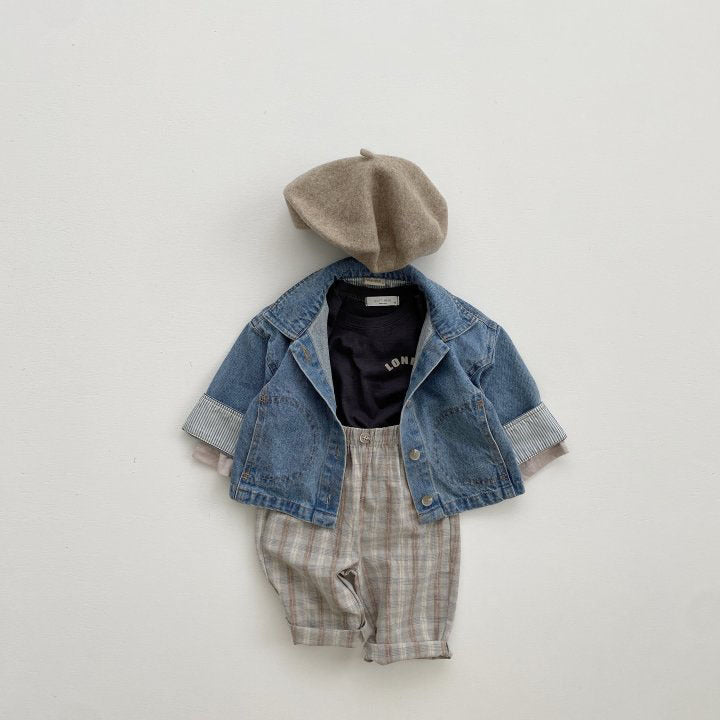 Luna Plaid Pants Kït the label
