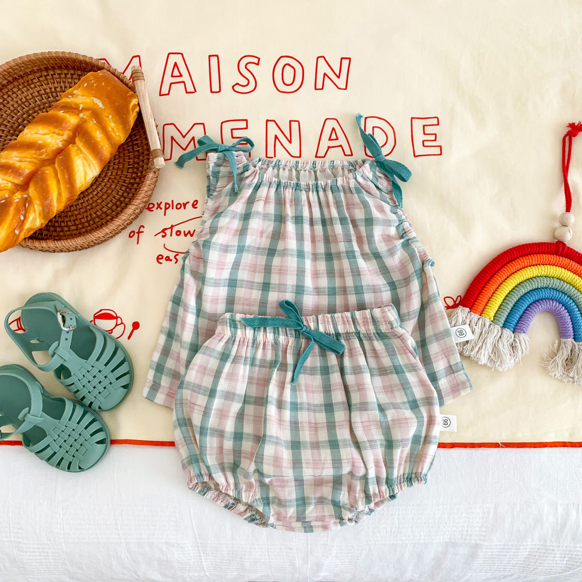 Clementine Plaid Set Kït the label