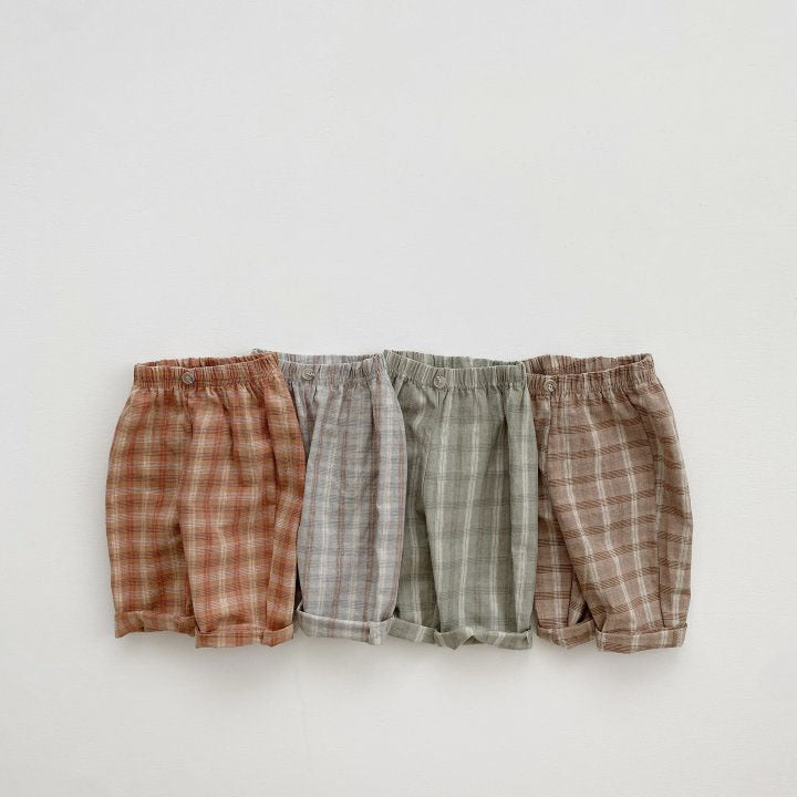Luna Plaid Pants Kït the label