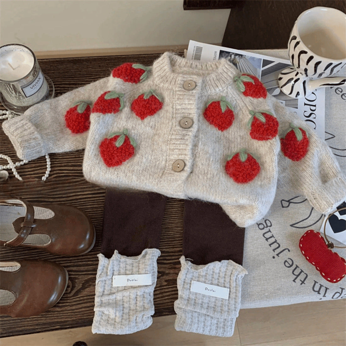 Strawberry Shortcake Cardigan Kït the label