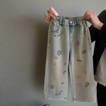 Ruby Embroidered Jeans Kït the label