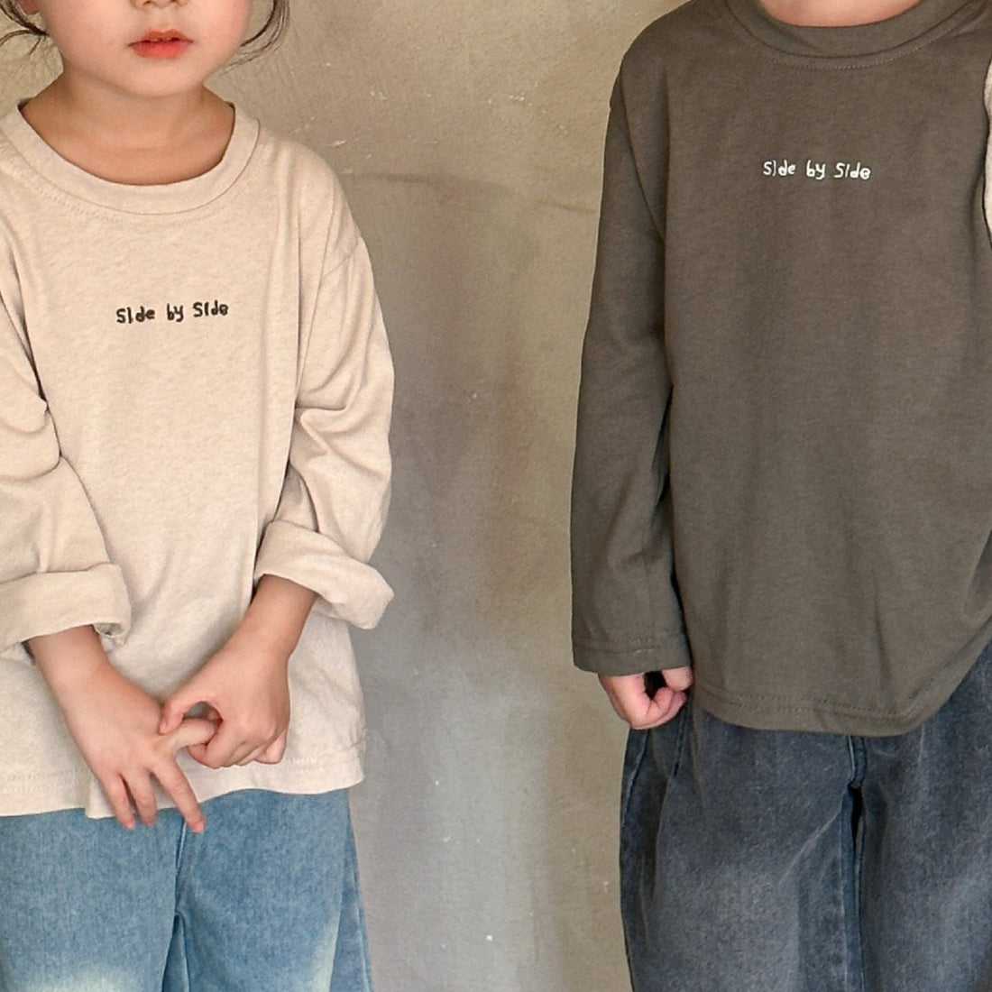 Side by Side Long Sleeve Top Kït the label