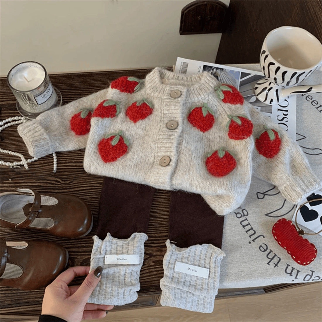 Strawberry Shortcake Cardigan Kït the label
