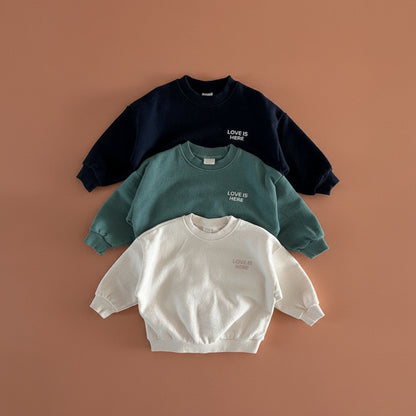 Love is Here Sweatshirt null